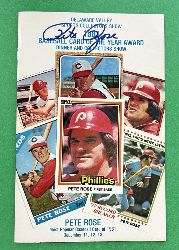 1981 Program -  Dinner And Collectors Show Signed By Pete Rose. No Certification
