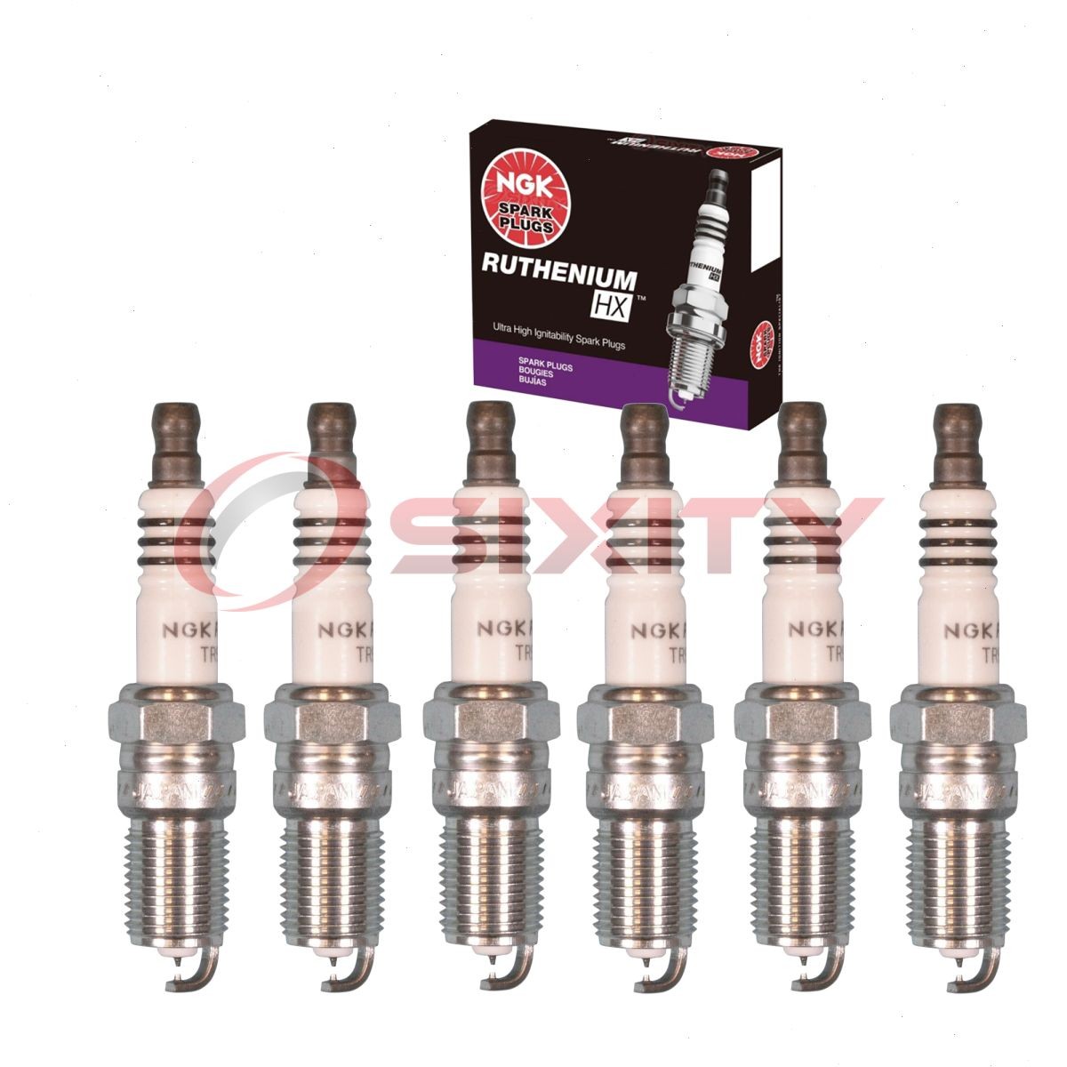 6 pc NGK Ruthenium HX Spark Plugs for 2001 Chevrolet Impala 3.4L V6 Ignition ju