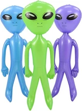 Rhode Island Novelty Inflatable 54.5 Inch Jumbo Alien Assorted Colors One Piece