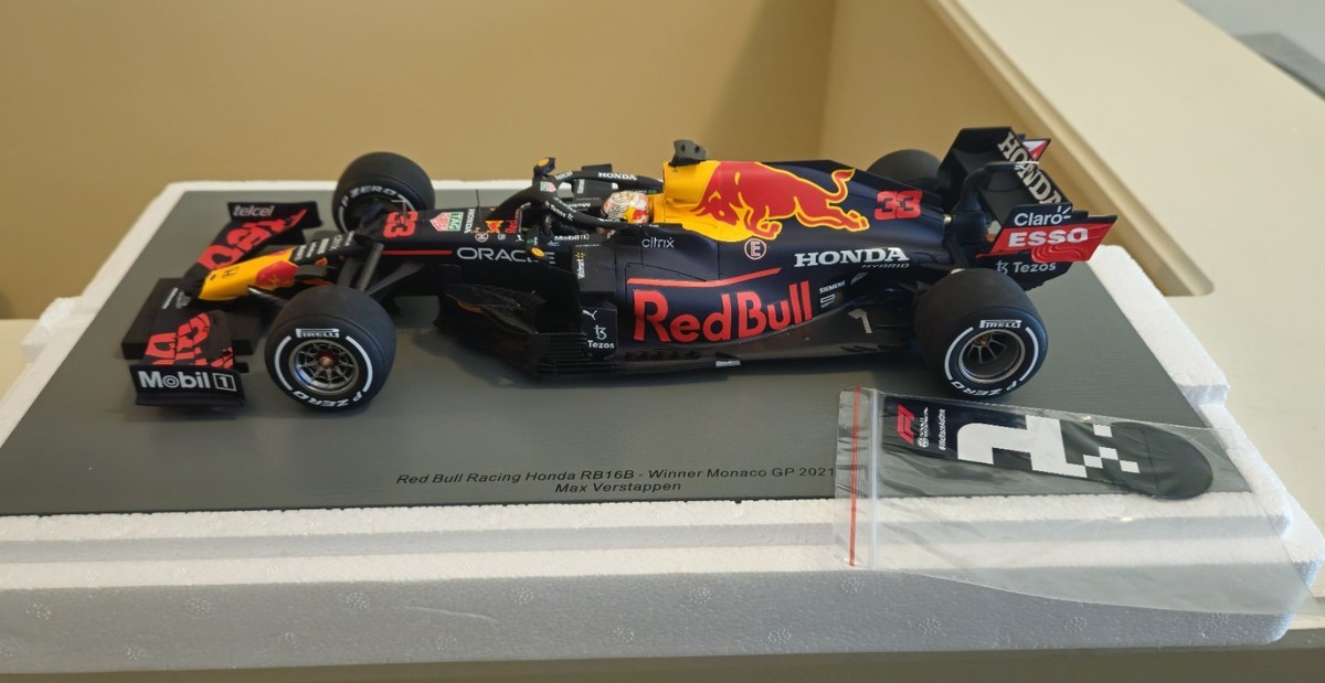 RedBull マックスフェルスタッペン　スパーク　1/18　2021 モナコ Spark 1/18 Max Verstappen #33 Red Bull RB16B Winner Monaco