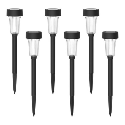 Mainstays Solar Powered Classic Flare Pathway Light & Landscape Light with6count