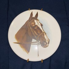 Equestrian Horse Head Porcelain Hot Plate Use...