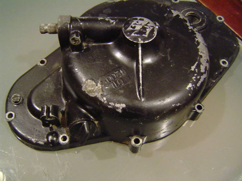 Suzuki TM400  Right Side Engine Cover Clutch TM 400 - Image 3 of 4