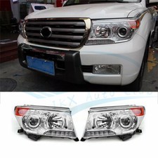 Pair LED Headlights Head Light Lamp x For Toyota Land Cruiser LC200 2008-2015