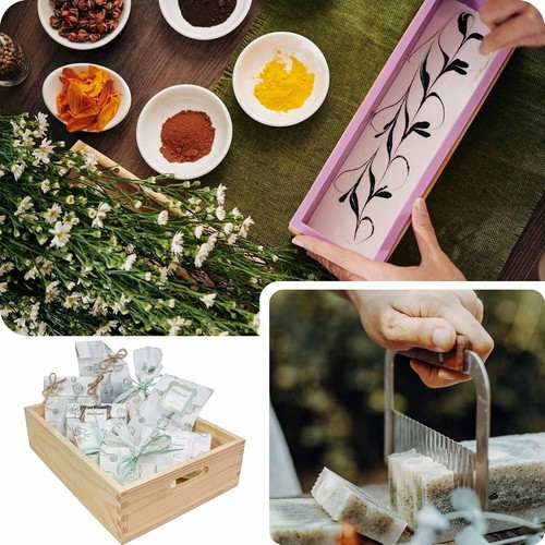 DIY Soap Making Supplies: Complete 46oz Wooden Mold Kit with Slicers & Packaging - Picture 8 of 8