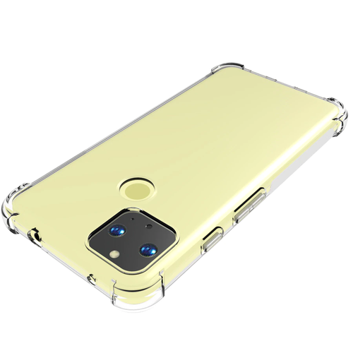 Coque souple TPU souple transparente antichoc pour Google Pixel 5/Pixel 4a/Pixel 4a (5G) - Photo 2 sur 3