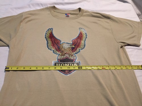 Rara camicia anni 1970-80 True Vintage Honda Eagle taglia large moto CB JDM biker - Foto 6 di 7