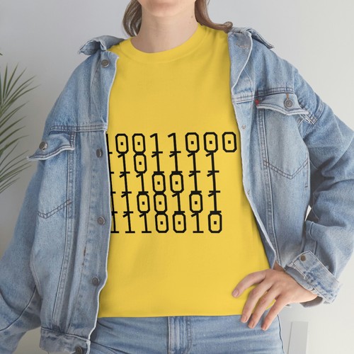 Unisex Heavy Cotton Tee Binary for LOSER and Loser on back of shirt - Bild 53 von 145