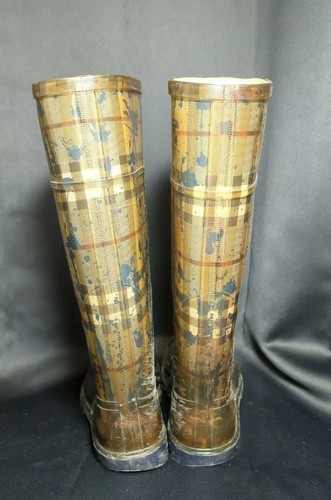 Burberry Splash Splatter kariert schwarz Regenstiefel Damen Größe 10 40 Italien - Bild 6 von 10