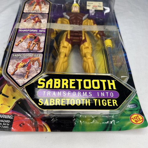 Marvel Toybiz X-Men Wolverine Foe Sabretooth Figure Shape Shifters ToyBiz 1999 - Bild 3 von 7