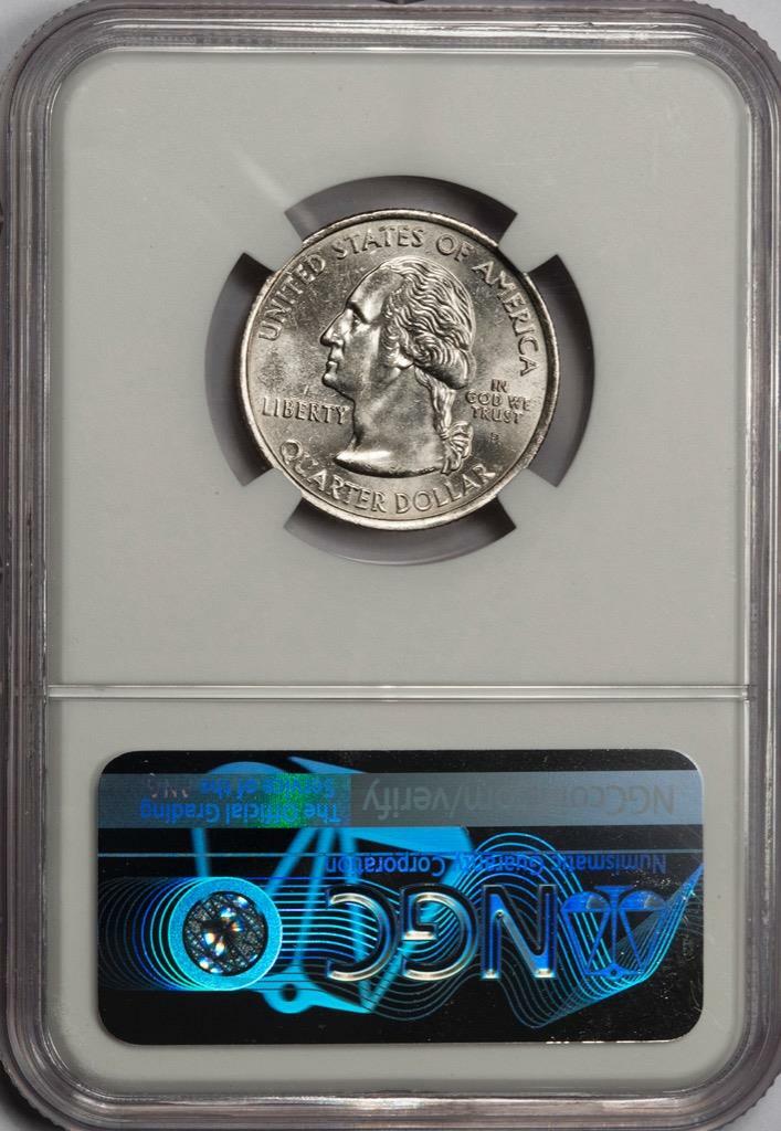 2006 NGC MS64 Missing Clad Layer North Dakota Quarter Mint