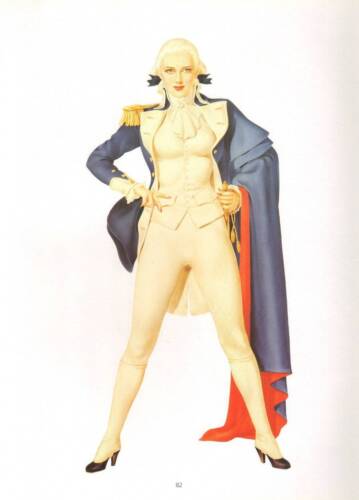 Varga Girl, Original Pin Up Vintage Print "Patriotic Fever" Alberto Vargas - Picture 1 of 1