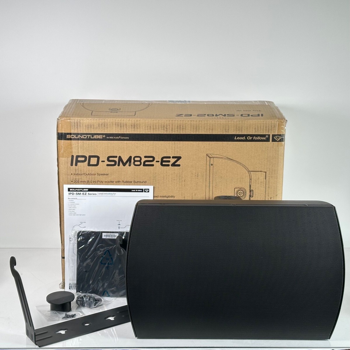 IPD-SM82-EZ-II-WX-BK inch IP-Addressable/Weather-Resistant  Speaker/Dante/Black