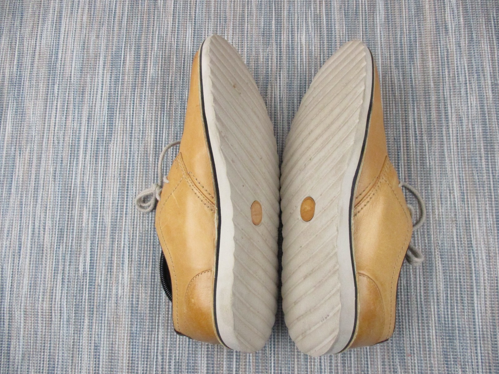 SAOLA Scarpe derby casual Clarks da uomo in pelle marrone UK 9 5 C comode stringate suola in gomma