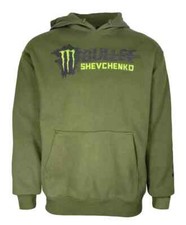 Monster Energy x Bullet Shevchenko Olive Green Hoodie *Pick Your Size