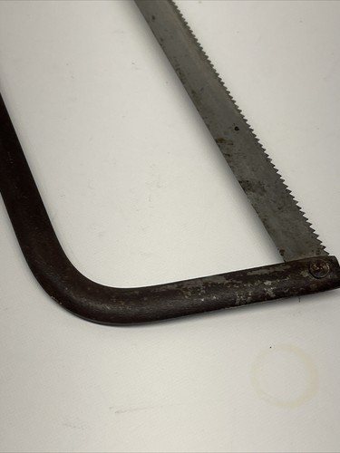 Vintage Antique Hacksaw Wood Handle Steel Frame Blade Rustic Tool - Picture 10 of 15