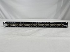 Leviton Cat 5e Flat Universal Patch Panel 24-Port, Cable Management Bar