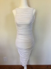 Alice + Olivia Bodycon Dress in White Size 0