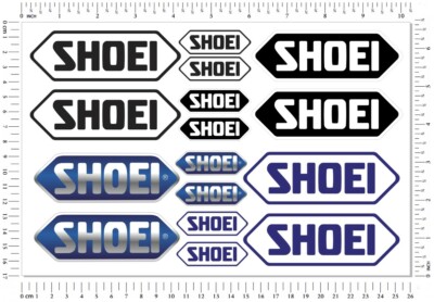Shoei Helme Sponsor Laminierte Aufkleber Set Motorrad Abziehbilder Logo Grafiken