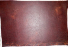 10.5"x16" DARK BROWN OIL TANNED UTILITY LEATHER COWHIDE avg 1.2mm thick 2005