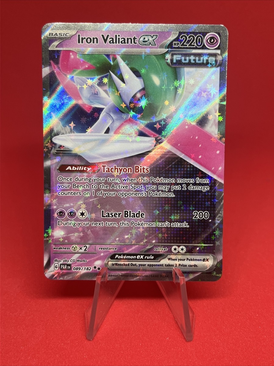 Pokémon card Iron Valiant ex [Holo] 89/182 Pokémon TCG Paradox Rift | eBay