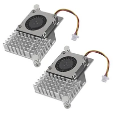 Active Cooler for Raspberry Pi 5 Aluminum Heat Sink Blower Fan 2-Pack