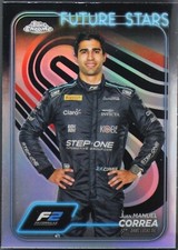 2024 Topps Chrome Formula 1 Refractor #34 Juan Manuel Correa Dams Lucas Oil F2
