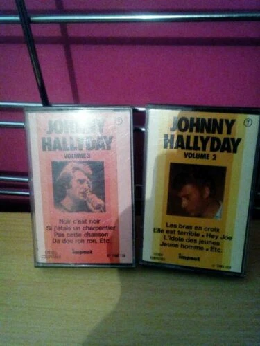 Cassettes audio rock Johnny Hallyday