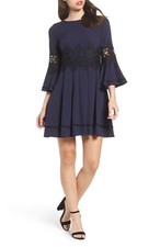 NWT $158 Eliza J Lace Detail A-Line Dress [ SZ 2 ] #E641