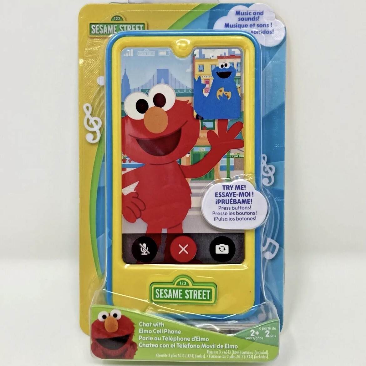 Sesame Street Chat with Elmo Cell Phone Toy Music and Sounds Sesame Street Chat with Elmo Cell Phone Toy Music and Sounds