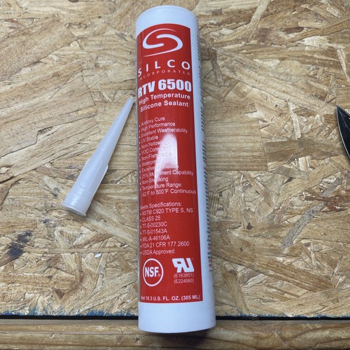 HIGH TEMP RED RTV Silicone Sealant Hi Temp 10oz Food Grade USDA FDA BB