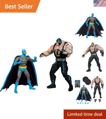 DC Multiverse Batman vs Bane 7'' Action Figure and Mega Figure 2pk