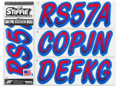 STIFFIE Whipline WL111 Boat PWC Numbers Decal Registration Sea-Doo E - Foto 11