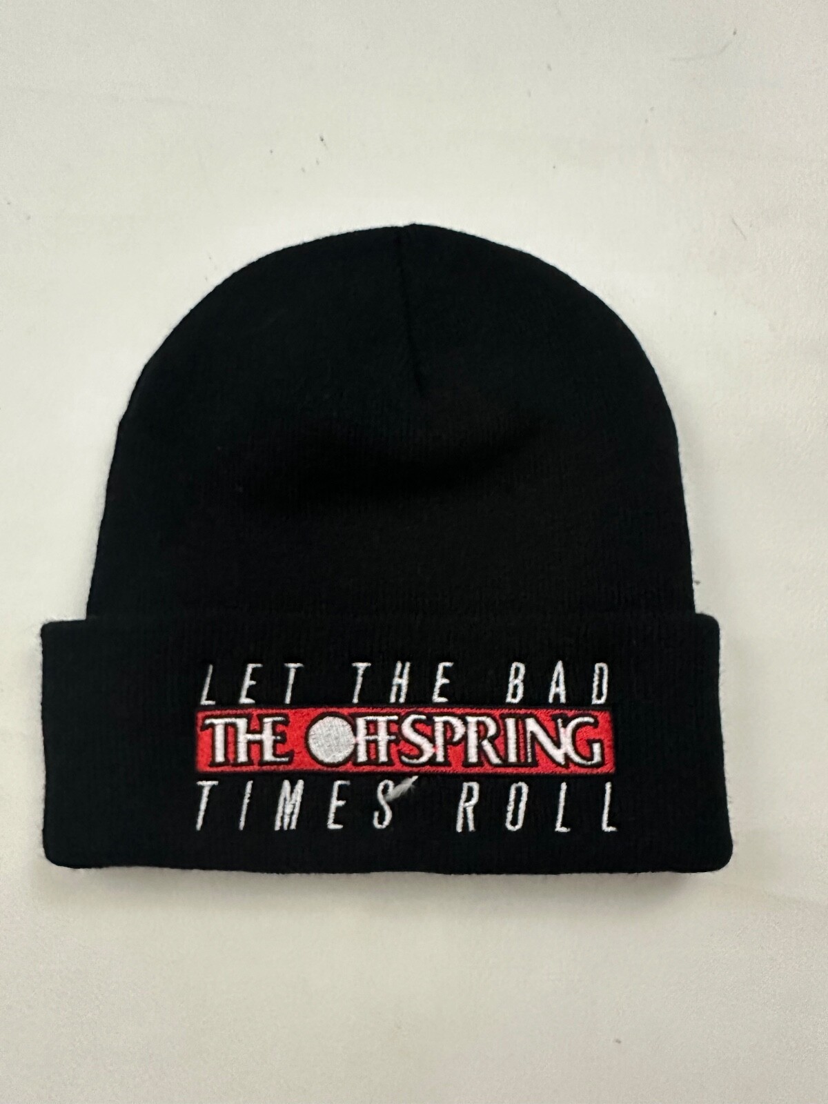 The Off Spring Logo Black Knit Beanie Hat One Size | eBay