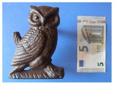 Gufo civetta in ghisa artigianato orientale fermaporte fermacarte soprammobile