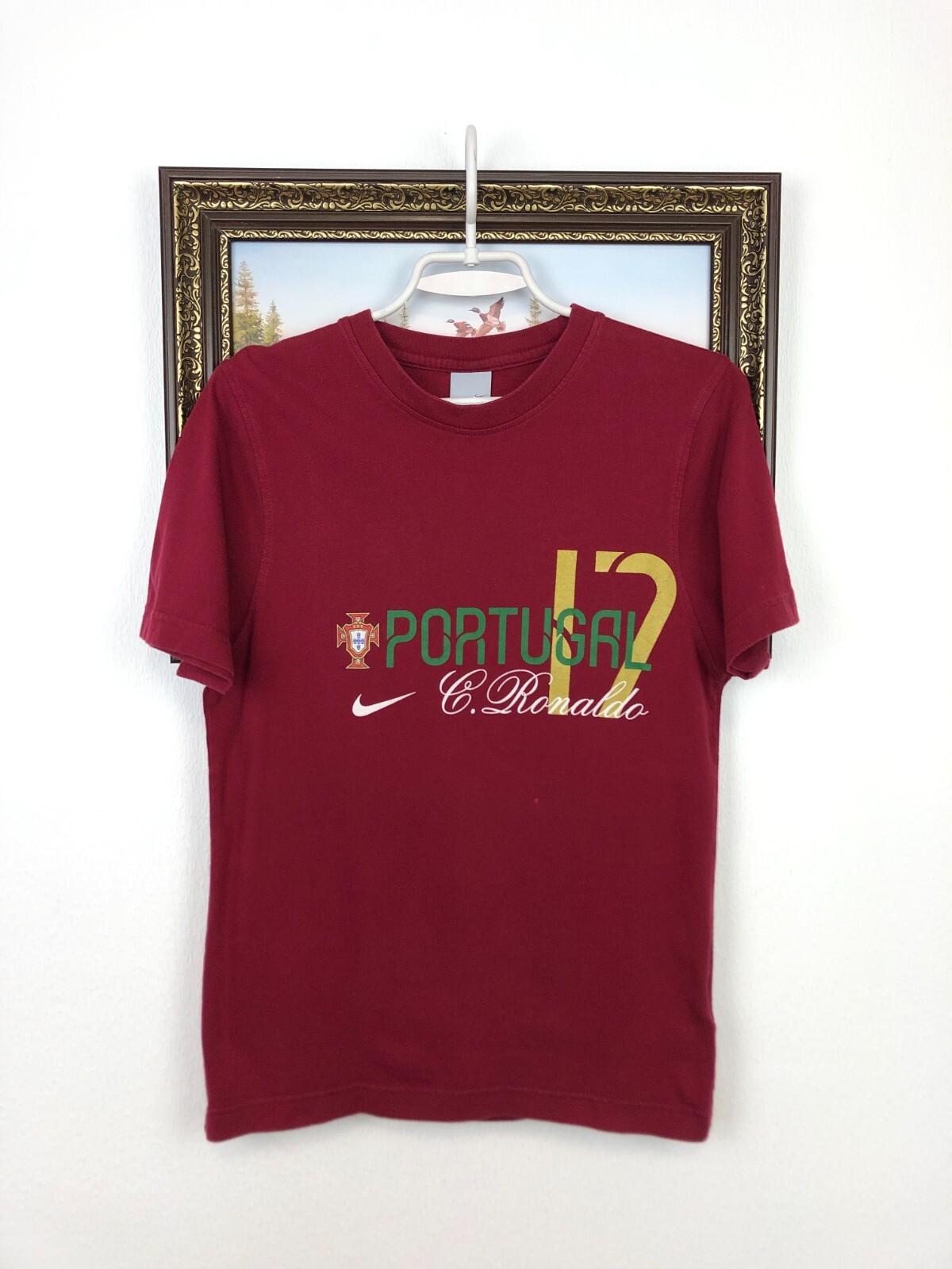 Vintage Nike Ronaldo Portugal Shirt Football Jersey Mens National Trikot Size S