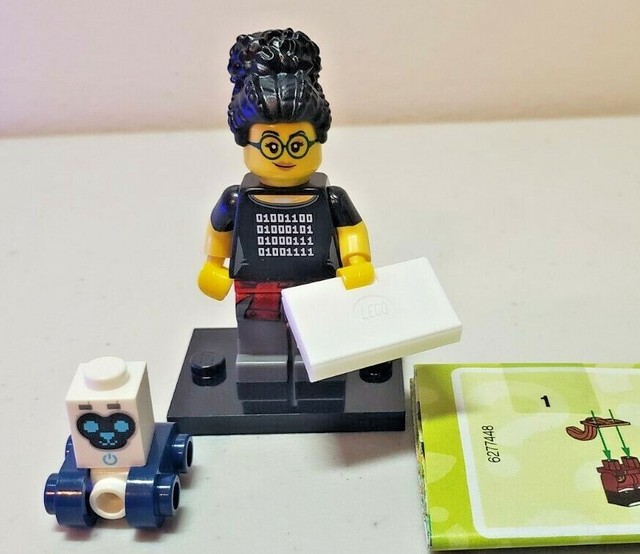 Lego Minifigures Series 19 PROGRAMMER w/ Laptop Authentic Collectible ...