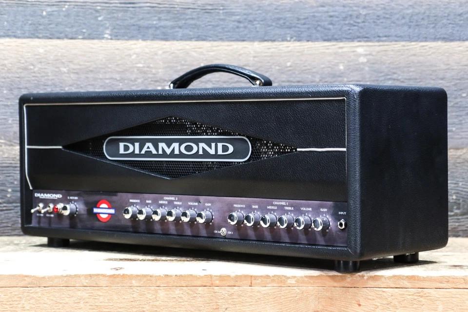 Diamond Amplification Hammersmith Head 100W Guitar Amplifier Head w/Footswitch Foto 2 de 4