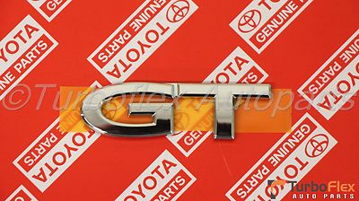 Toyota Celica GT 00-05 Genuine OEM Back Door Name Plate GT