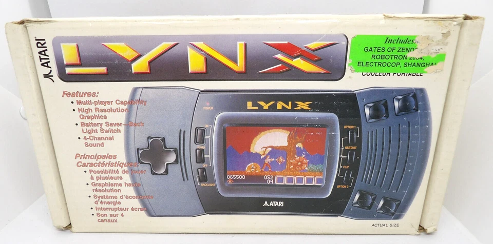 Consola portátil Atari Lynx II PAG-0401 casi completa en caja + juego Warbirds Foto 3 de 4