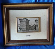 Castello Vicolungo Quadro Lamina D'Argento