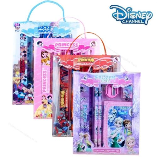 Fourniture Scolaire Frozen Mickey Crayon Gomme Taille Crayon PorteFeuille Règle  - Photo 1/28