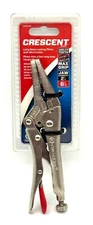 NEW Crescent 6" Long Nose Locking Pliers with Wire Cutter C6NVN ~ Free Shipping
