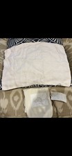 Restoration Hardware Washed Organic Linen Baby Pillow Pink And White