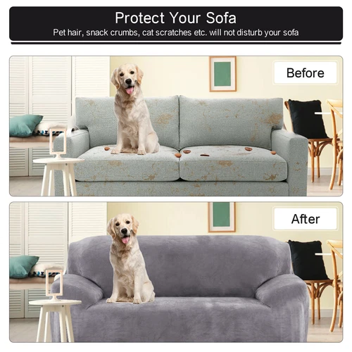 Thick Plush Stretch Sofa Covers for 1/2/3/4 Seater Couch Covers Sofa Slipcovers - Bild 2 von 81