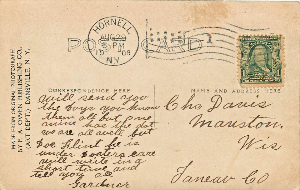 STEPHENS MILLS NY STEPHENS MILLS MARCHING BAND 1908 RPPC POSTCARD eBay