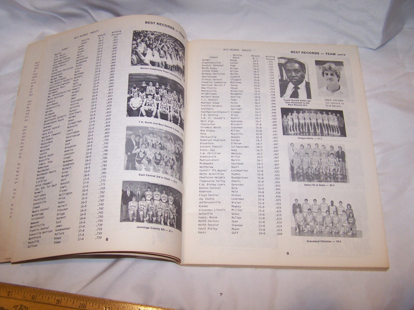 1987 INDIANA HIGH SCHOOL BASKETBALL RECORD BOOK 144 Pages eBay