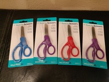 Lot Of 8 Wexford 5" Blunt Scissors 3 Blue, 1 Red, 4 Purple NEW 