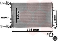 Van Wezel 76002008 KüHler, MotorküHlung FüR Seat Skoda Vw