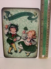 St. Patrick  s Day Decor VINTAGE STYLE Die Cut Cardboard 5 X 7  